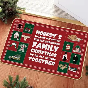 Christmas Vacation Decorations, Funny Christmas Doormat Welcome Mat, Griswold Family Christmas Vacation Merchandise Gifts, Christmas Indoor Outdoor Bathroom Decorations, White Elephant Gifts