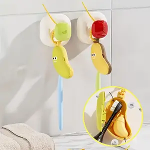 Portable Travel Toothbrush Holder Set, Dustproof Toothbrush Holders, Cute Banana Design, Dustproof Cover with Clip, Essential Home Storage Box, Toothbrush Protector, Bathroom Accessory, 2 Pack/4 Pack