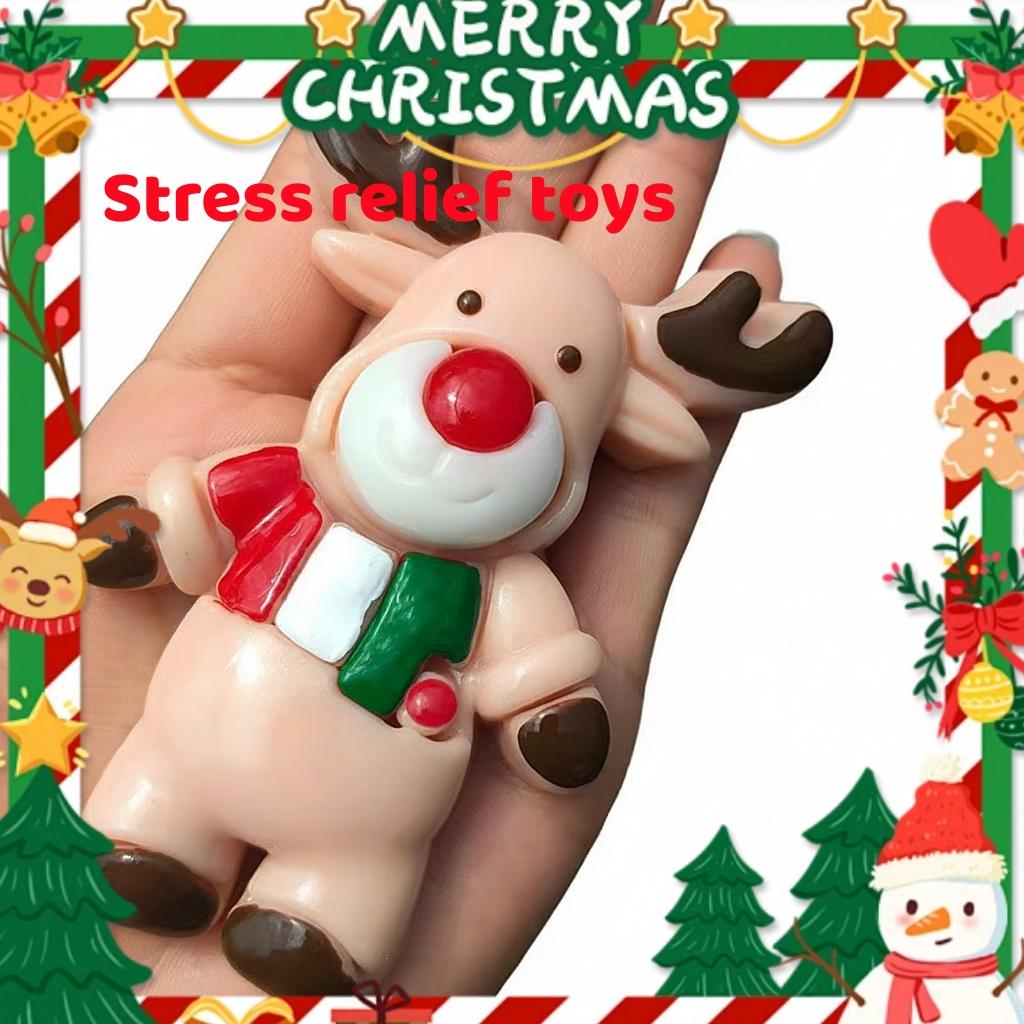 Christmas squeezeable toys, soft quick rebound , relieve stress.Christmas Snow Man Squishies - Rebound Stress Relief Toys.gifts for kids