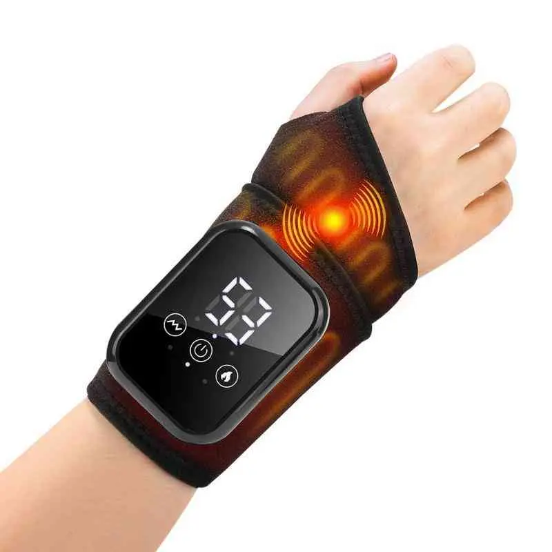 Cordless Wrist Hand Heating Pad Massage for Pain Relief, Rechargeable Heated Wrist Brace for Carpal Tunnel, Heat Therapy Heated Wrist Massager Wrap for Arthritis,back to school,back to school haul