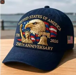 [ HOT NEW 2026 ] Eagle & Liberty,United States 250th Anniversary Hat,250th Anniversary USA Hat,Bald Eagle Embroidery Patriotic Baseball Cap History Lovers American