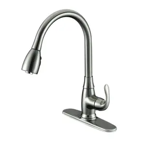 Compass Manufacturing  Single Handl Pull-Down Kitchen Faucet - Brushed Nickel