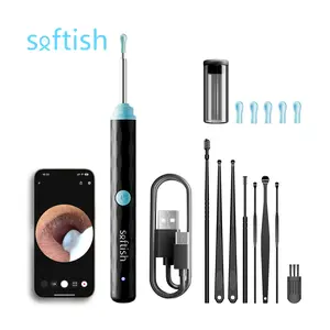 Ear Wax Removal Tool Camera - Ear Cleaner with Camera,1296P HD Otoscope, Ear Cleaning Tool with 7 Ear Spoon, Ear Camera for iPhone & Android Phones