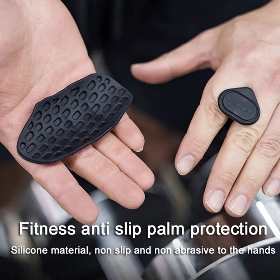 Gym Silicone Palm Pads Anti-Slip Grip for Barbell, Pull-Up Handles, Weightlifting, Crossfit Training, Non-Slip Workout Gloves, Gym Accessories, Silicone Material