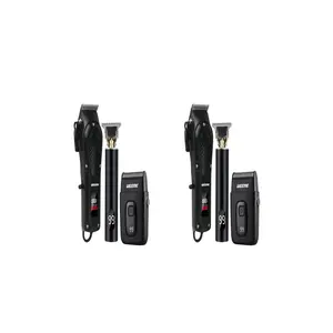 Professional Hair Clipper Set, 2 Sets Rechargeable Hair Trimmer & Accessories, Hair Trimmer for Men, Great for Stylists Barbershop Salon Home Use