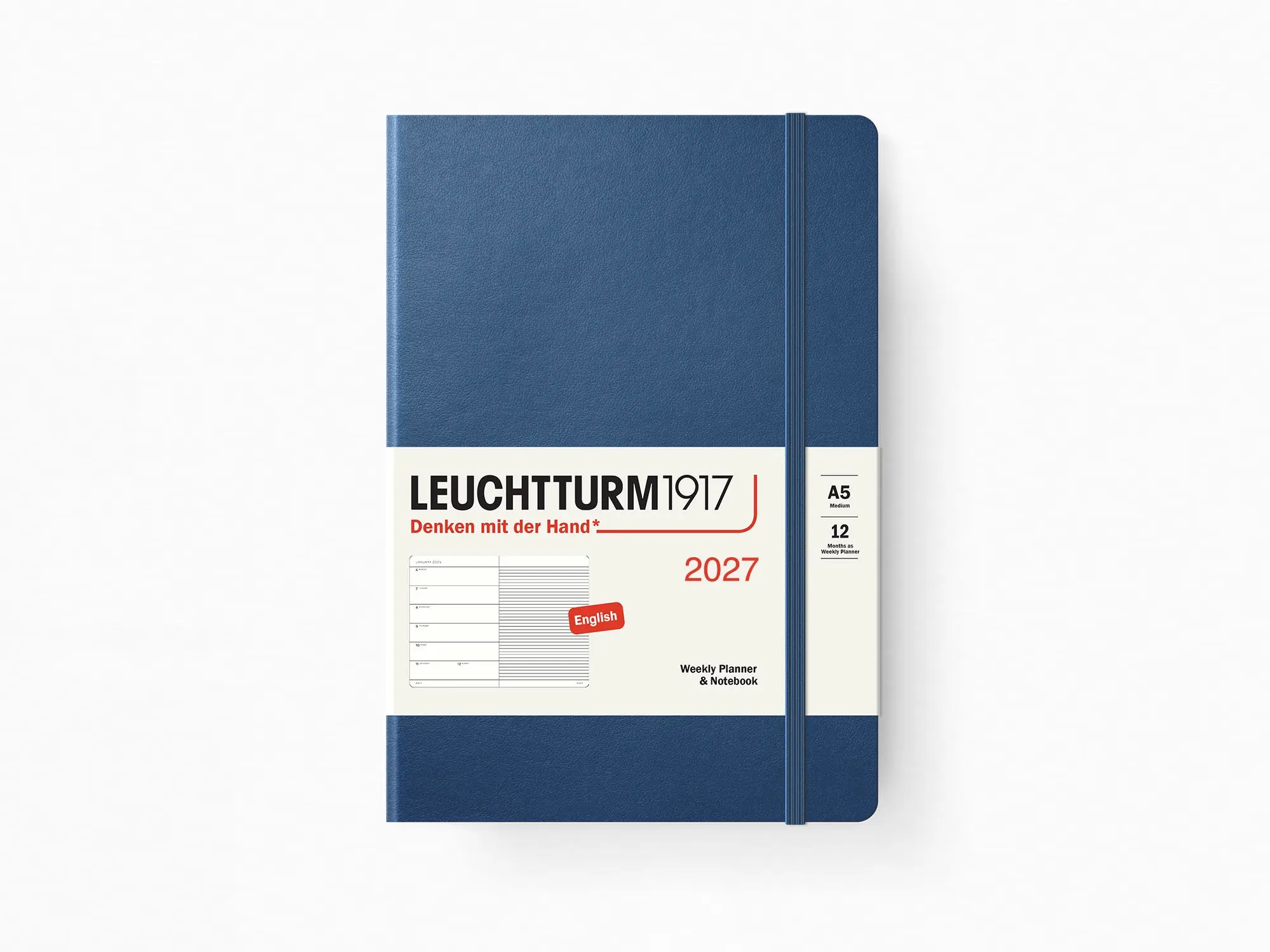 2027 Leuchtturm 1917 Weekly Planner & Notebook - INDIGO
