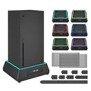 Cooling Fan for  Series X   Series X Cooling Stand with LED , Extra Big Turbo Fan, USB 2.0 Ports, Dust Cover Filters (Only Compatible with  Series x)