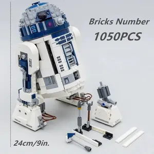 New 1050 Pieces Space Robot Building Blocks R2d2 Model, Adult and Kids Toy, Boy Girl Birthday Gift, Educational Fun Puzzle Set, Building Kit