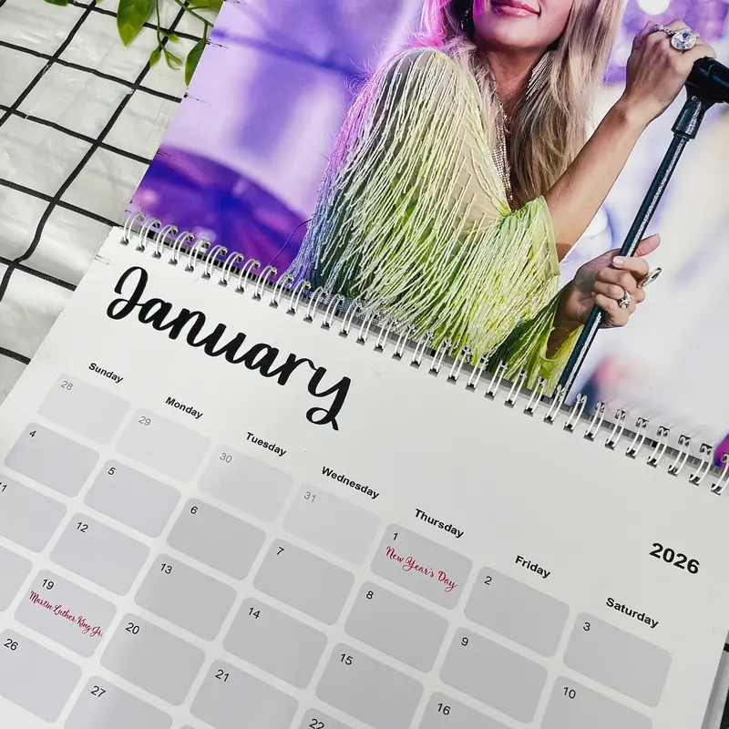 Country Queen 2026 Calendar – Powerful Female Vocalist Aesthetic, Country Music Wall Calendar for Fans