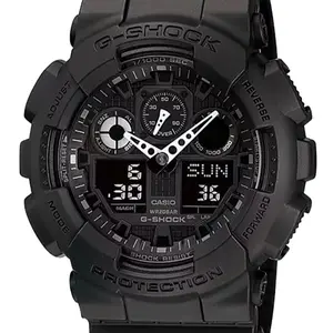 G-Shock GA1001A1 Tactical XL Fitness Tracker Black Black Analog/Digital Display CR1220