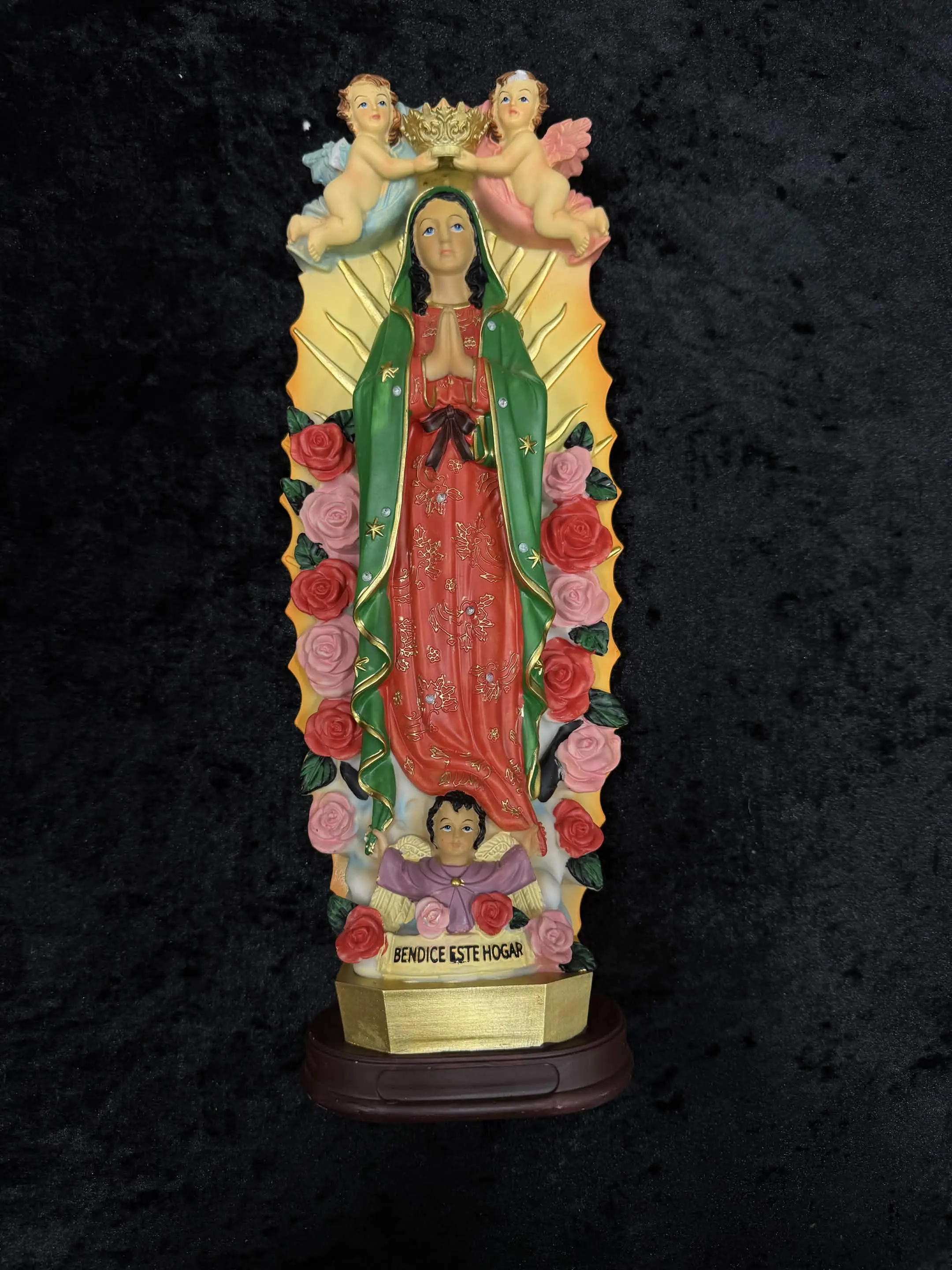 Rosa De Guadalupe Mini Stature in Small, Medium and Large Sizes Perfect for Home Decor