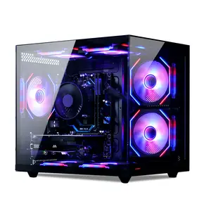 Suevery Gaming Desktop PC – Intel i7-4790 3.6GHz, 16GB DDR4 RAM, 256GB SSD, 7 RGB Fans, WiFi 6, HDMI & VGA Ports, Prebuilt Tower for Esports & Casual Gaming