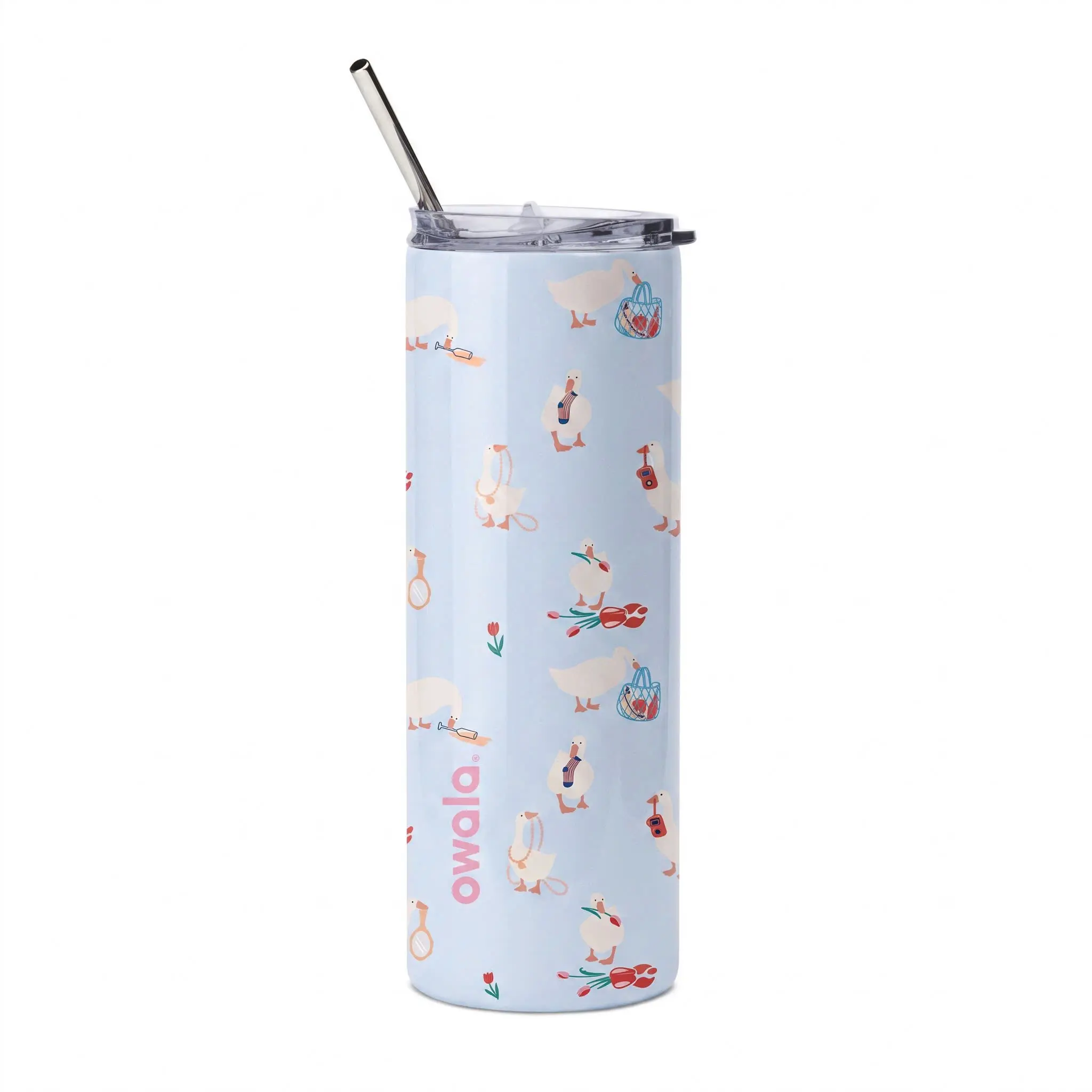 Adorable Duck Travel Tumbler – Double-Wall Vacuum Insulated Mug with Handle, Perfect for Daily Hydration
