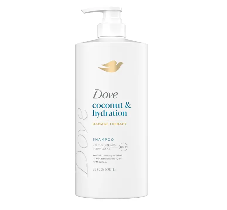 Dove Coconut & Hydration Shampoo for Dry Hair with Coconut Oil 28oz | Helps hydrate and moisturize for softer, smoother, more manageable hair with 24HR moisture and a fresh coconut scent