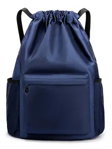 Adjustable Drawstring Backpack, Lightweight Outdoor Travel Bag, Sports Waterproof, Splash-Proof Storage, Workout Sport Bags, Training Bag Backpack, Sports & Basketball Athletic Bag, Unisex Design
