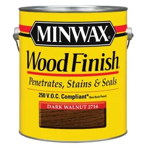 Minwax 71081 1 Gallon Dark Walnut Minwax Oil Based Interior Stain pack of 2