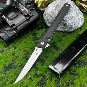 High Quality Durable Folding Knife, Stainless Steel Knives, 5cr13mov Steel Blade, Nylon Fiber Handle, Portable Camping Travel Knife, Outdoor