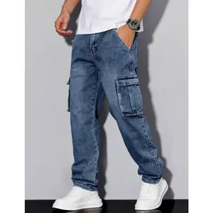 Men's Urban Tactical Cargo Jeans - Vintage Acid Washed Utility Denim, Relaxed Tapered Streetwear Workwear Pants with Multi-Pockets (2026 Style) | Pair with Cotton Tee, Top, Vest, Sneakers summerwins,summerwins Cropped Chunky, Techwear, Menswear