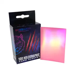 Prismatic Defender Holographic Card Sleeves - Luna Pink