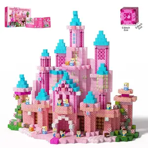 100 Magnetic Building Blocks Princess Toy Set, Suitable for Girls Aged 3 and Above, Castle Stem Construction Set Sensory Playset, Perfect Birthday Gift
