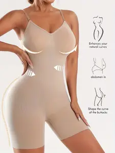 1pc Women's Full-Body Shaping Bodysuit - High-Elasticity Tummy Control & Butt Lifter, Backless Elegant Jumpsuit, Machine Washable Shaping Suit for Daily & Everyday Wear, & Social Events, Shapewear (1pc)