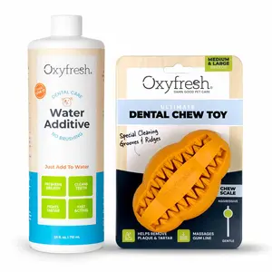 Dog Water Additive + Dog Dental Chew Toy