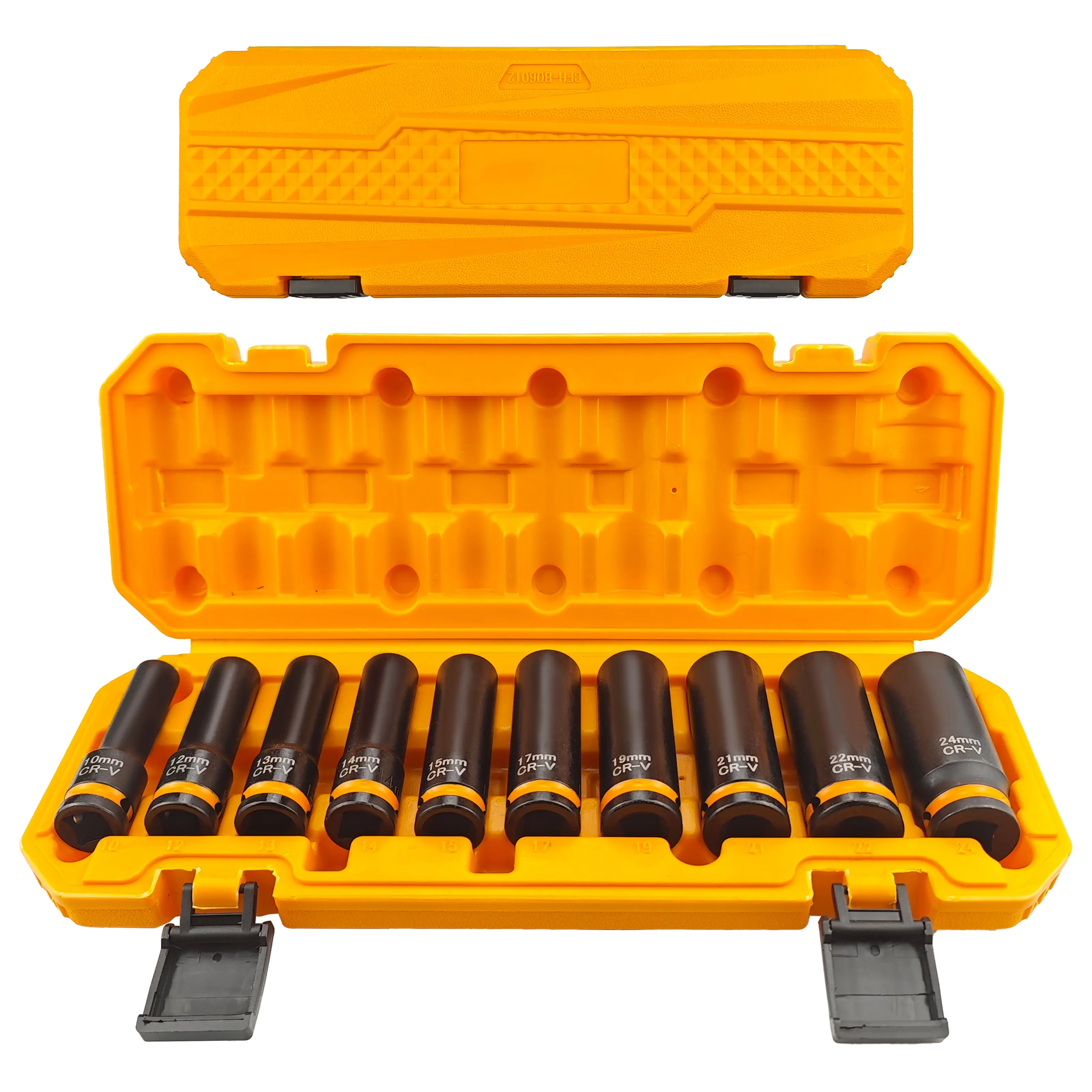 Impact Socket Set, CR-V Construction, Compatible with Impact Wrenches, Ideal for DIY Projects