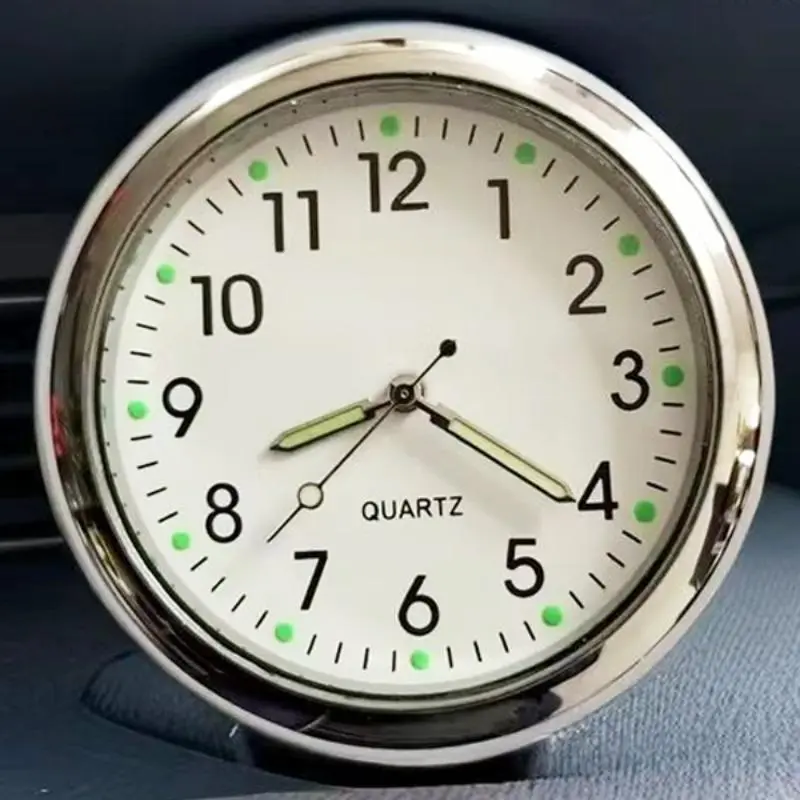 Luminous Car Clock Ornament  Auto Dashboard Clock Waterproof Electronic Clock Quartz Watch Bicycle Motorcycle Watch