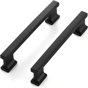 Kitchen Cabinet Handles, Matte Finish, Durable Metal Hardware Set, Door Hardware, Ideal for Drawers & Cabinets, Easy Installation