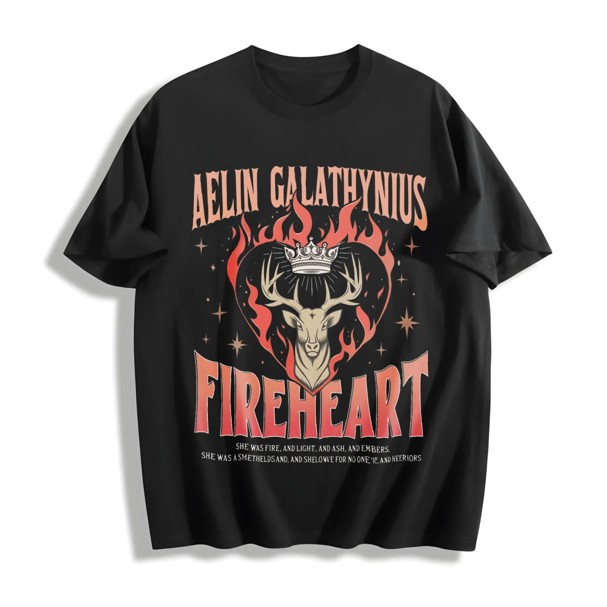 Throne Of Glass Fan Tshirt (2 Sides), Fireheart Aelin Shirt, Kingsflame The Thirteen Tee, Aelin Galathynius Shirts, Halloween Shirts