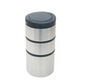 Stacking Food Jar, Stainless Steel, 41 oz Container Kitchen