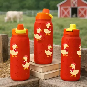 Luckin Cup Viral 28oz Aesthetic Duck Tumbler with Straw Lid, Cute Bow Goose Design, Leakproof & Insulated, Keeps Hot 12H / Cold 24H, Perfect for Commute, Travel, Office, Gift Idea for Duck Lovers, Must-Have Daily Thermal Mug