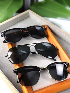 Classic Frame UV Protection Sunglasses, Unisex Casual Travel Sun Glasses, 3 Pairs, Perfect for Men and Women