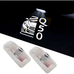 High quality LED Car Door Logo Lights (FIT for Infiniti Q50 Q50L (V37) 2008-2022)Lights Ghost Shadow Light Kit Car Accessories