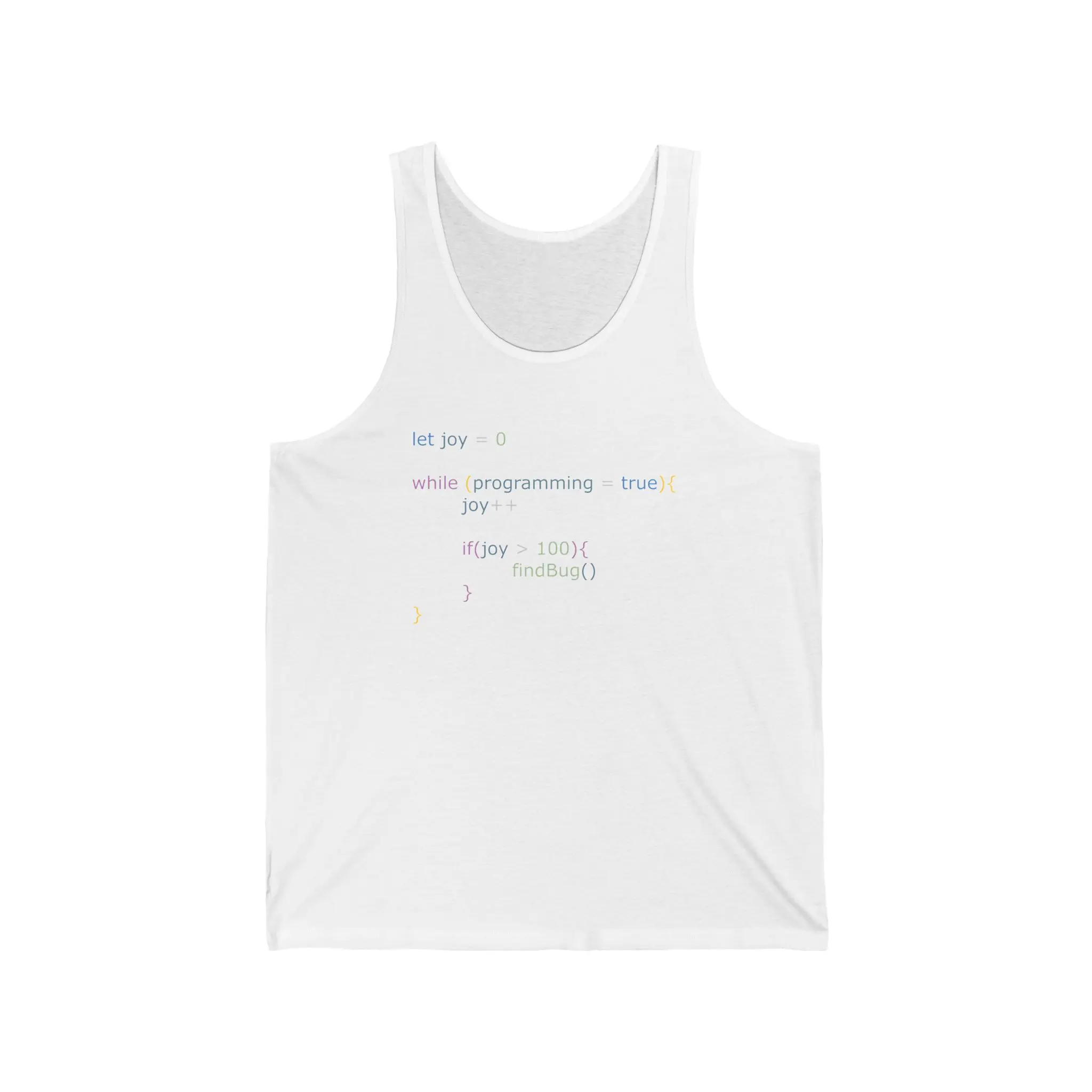 Funny Javascript Code Tank Top, Programmer Shirt, Web Developer Java Software Engineer, Java code Developer