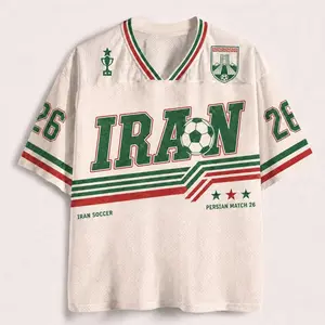 Iran Soccer Jersey, Retro Team Melli Shirt, Custom Name Number Jersey, Iranian Football Fan Gift, Persian Match Tee XHV