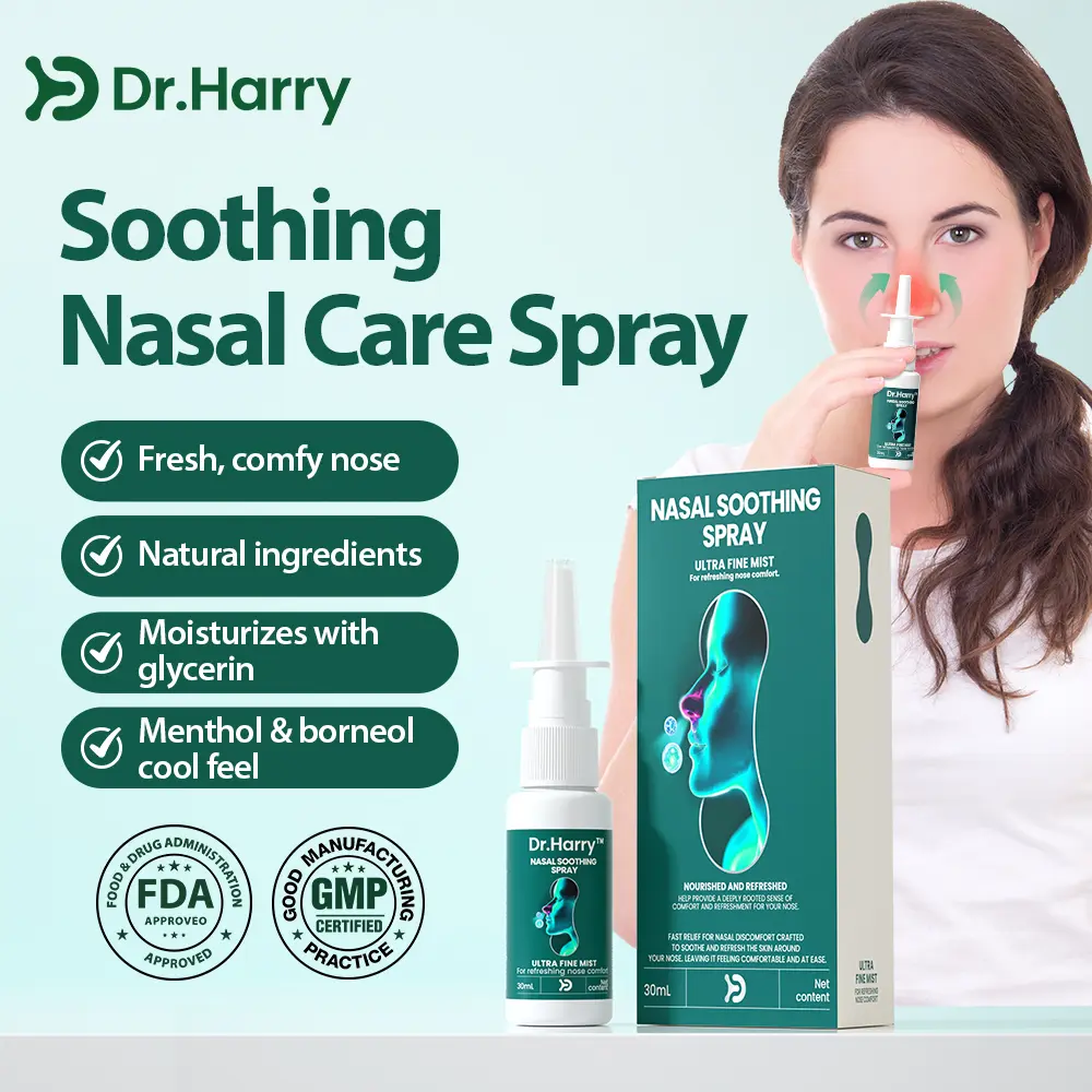DR.HARRY 01 Nasal soothing spray Oral Spray with Borneol, Camphor, Menthol & Glycerin