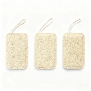Natural Loofah Kitchen Sponge No Scratch Brush for Dishwashing 100% Plant Fibers Vegetable Scrubber Zero Waste Eco Friendly Loofa