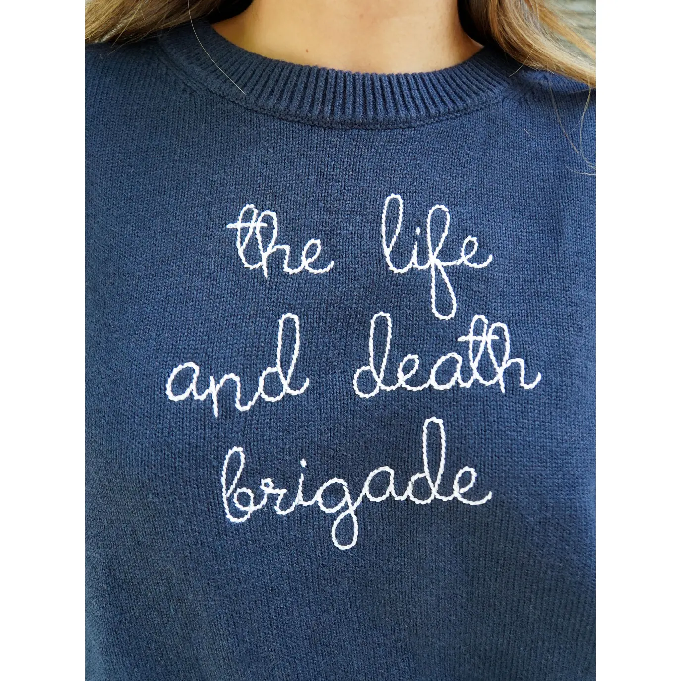 "the life and death brigade"  Maxine Sweater