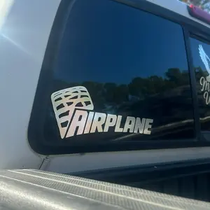 Airplane Bubba Truck Decal Durable Vinyl Sticker for Vehicle Windows and Doors Easy to Apply Weather Resistant Perfect for Airplane Enthusiasts