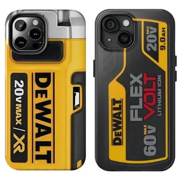 DeWalt Tool Couple Design Phone Case - Engineer Tool Black Yellow Magsafe Phone Case & Tough Phone Case + Phone Cases Phone Cover Hard Case Tough 2-piece Phone Case