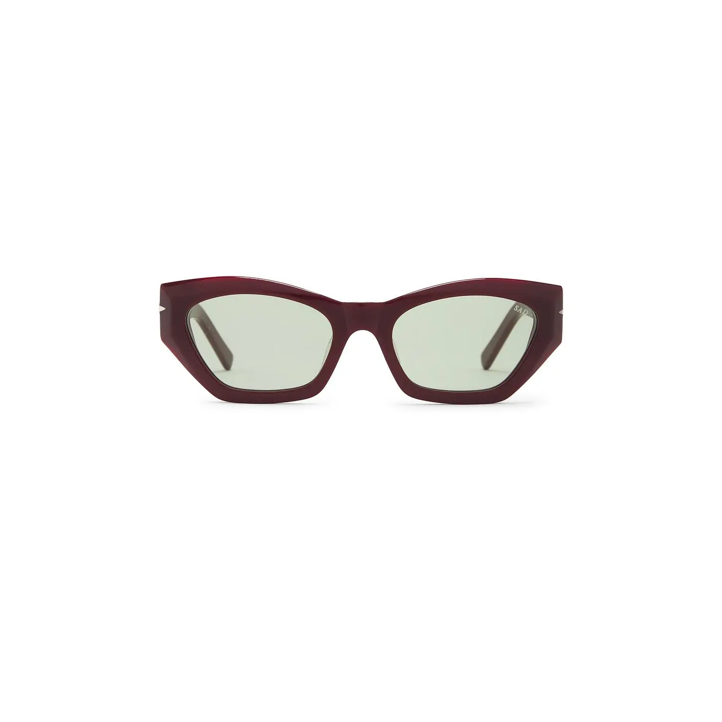 SAD Eyewear Witchcraft Tinted Sunglasses in Burgundy & Olive Lens