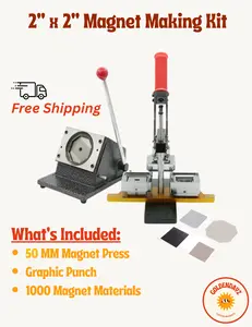Magnet Maker Machine Kit: 2” x 2” Magnet Maker Machine Kit: 2” x 2”