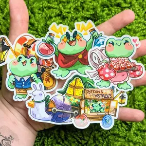 Frog Traveler Stickers