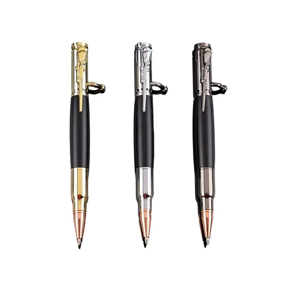 Bolt Action Pen, 3 Counts/set Ballpoint Pen, for Office School Student, College Student Pen & Gift for Dad, Replaceable Ink Pen, Aesthetic Pens, Cool Pens, Office School Supplies, Specialty Pen