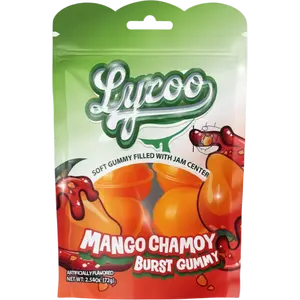 Lyzoo Tangy-Sweet Mango Flavored Gummy Candy - Conveniently Packaged Delicious Snack Treat