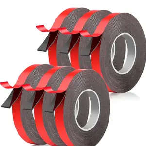 3rolls Double Sided TapeStrong Adhesive Tape Waterproof 10ft (3 Rolls, 0.39 Inch in Width)