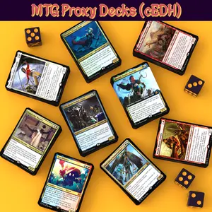 Competitive EDH Proxy Decks | cEDH Ready-to-Play Commander Decks | MTG Proxy Commander Decks | 100 Card EDH Proxies | Kinnan, Tymna/Thrasios, Sisay, Winota, Magda, Rograkh, Etali, Kefka, Vivi & More | Gilded Goblet MTG Proxies