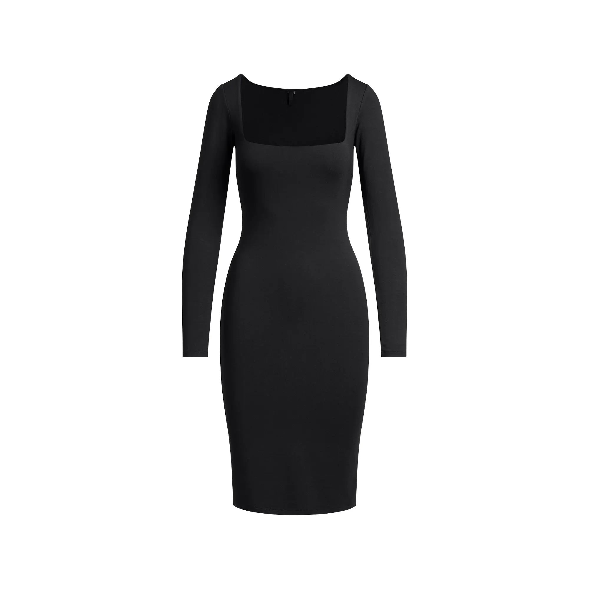 SKIMS SMOOTH LAYERS SQUARE NECK MIDI DRESS