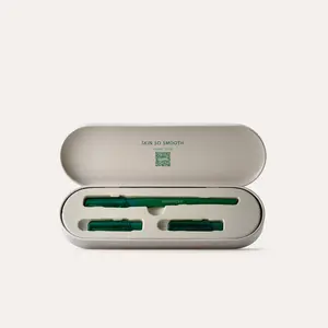 Barefaced Facial Razor - 1 Handle & 3 Stainless Steel Blades for Removing Dead Skin Cells & Peach Fuzz - Skincare Tool